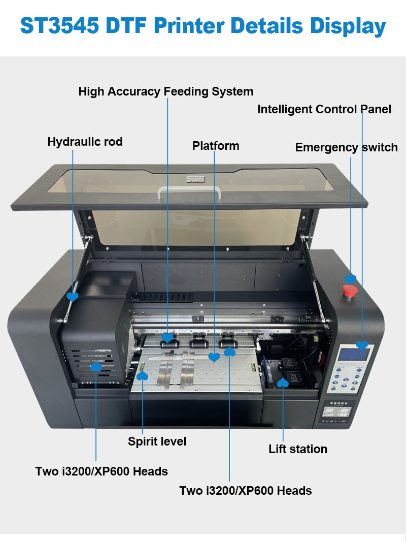 60CM A1 DTF Printer Xp600/I320 - Commercial Printing Machine For Shirts ulasan dan harga