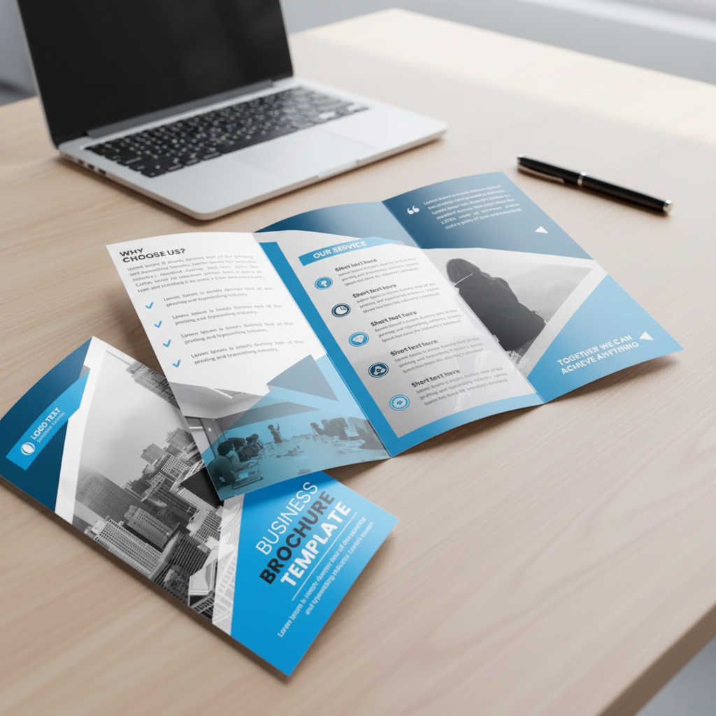 Custom Brochures, Flyers, Post - Commercial Digital Printing ulasan dan harga