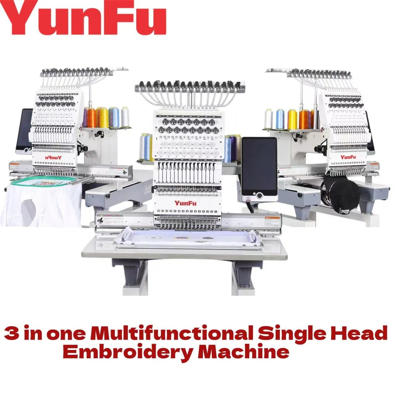 3 In 1 Embroidery Machine Auto - Commercial Embroidery Machine ulasan dan harga