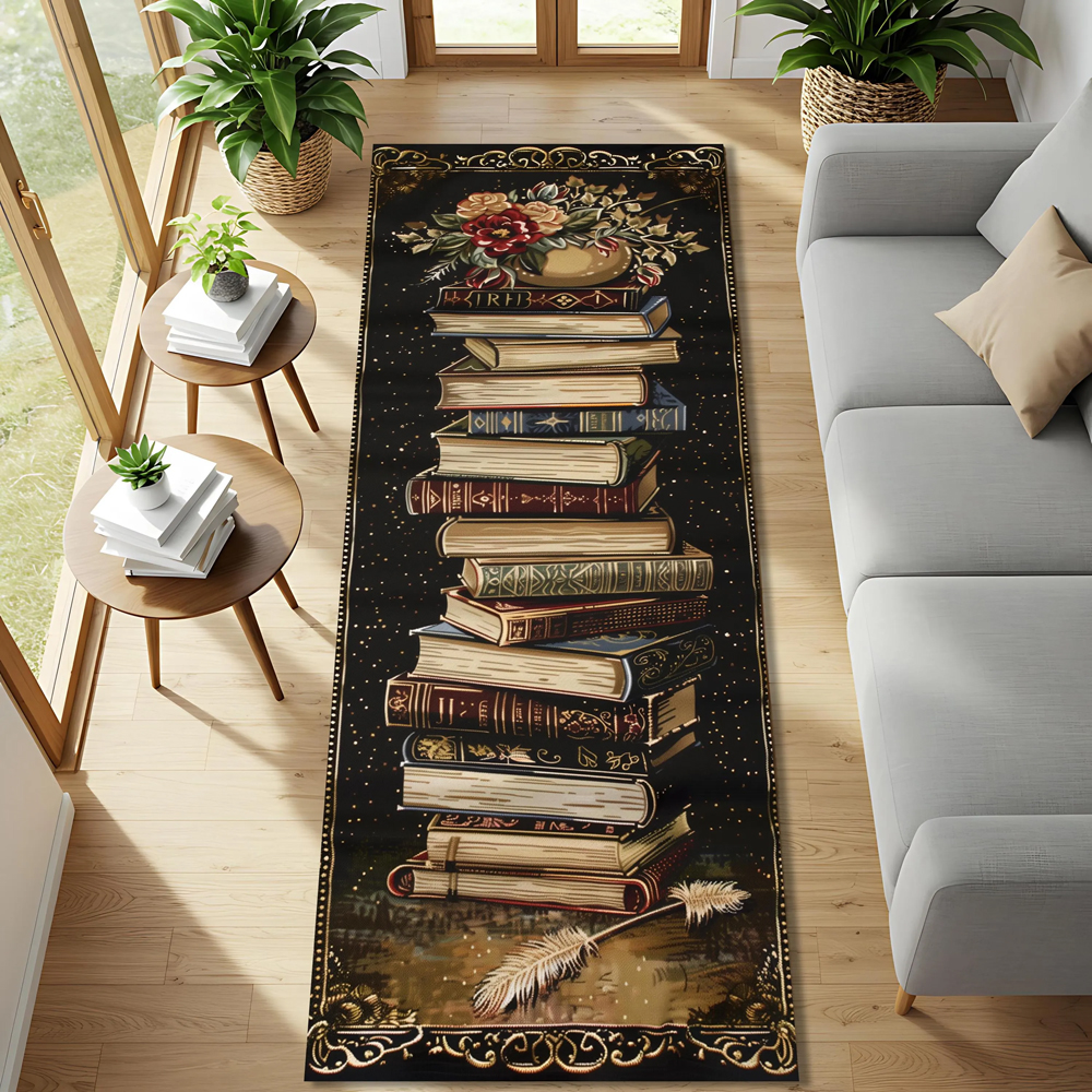 Vintage Book Library Runner Ru - Commercial Printing Books ulasan dan harga
