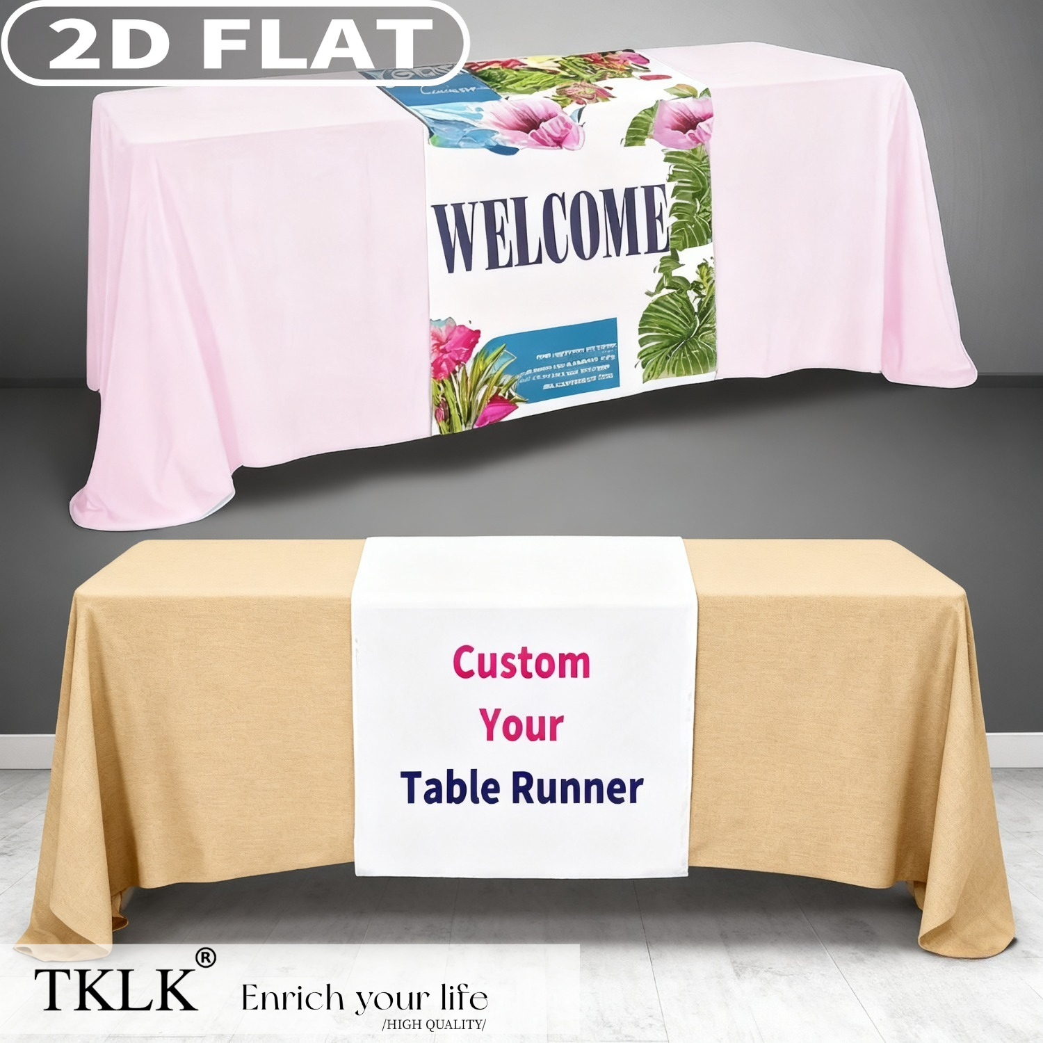 1pc Customizable Polyester Tab - Commercial Printing Logo ulasan dan harga