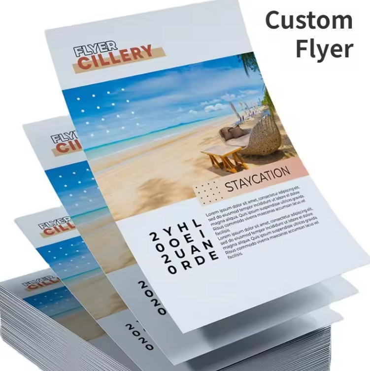 Customized A5 A6 high-quality  - Commercial Flyer Printing ulasan dan harga