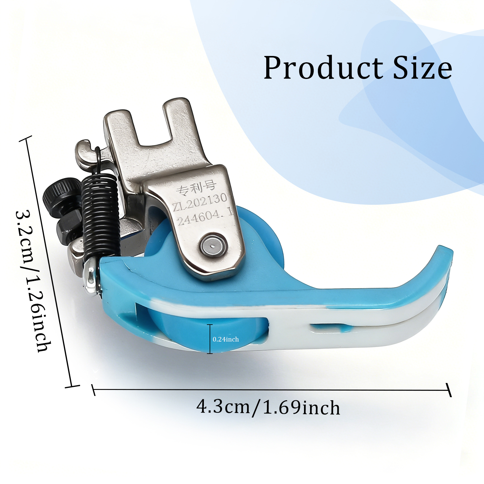 Roller Presser Foot, Heavy-Dut - Commercial Embroidery Machine ulasan dan harga