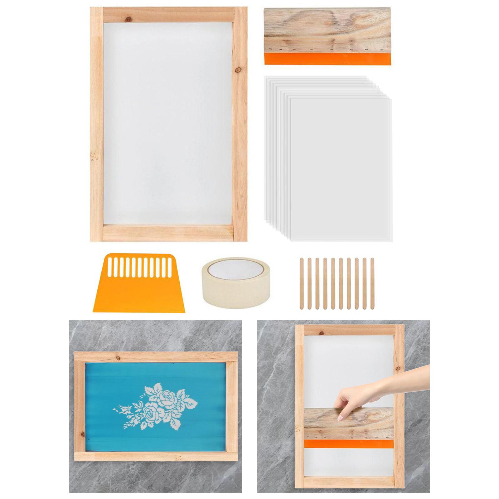 24Pcs Screen Printing Starter  - Screen Printing Frame Mesh ulasan dan harga