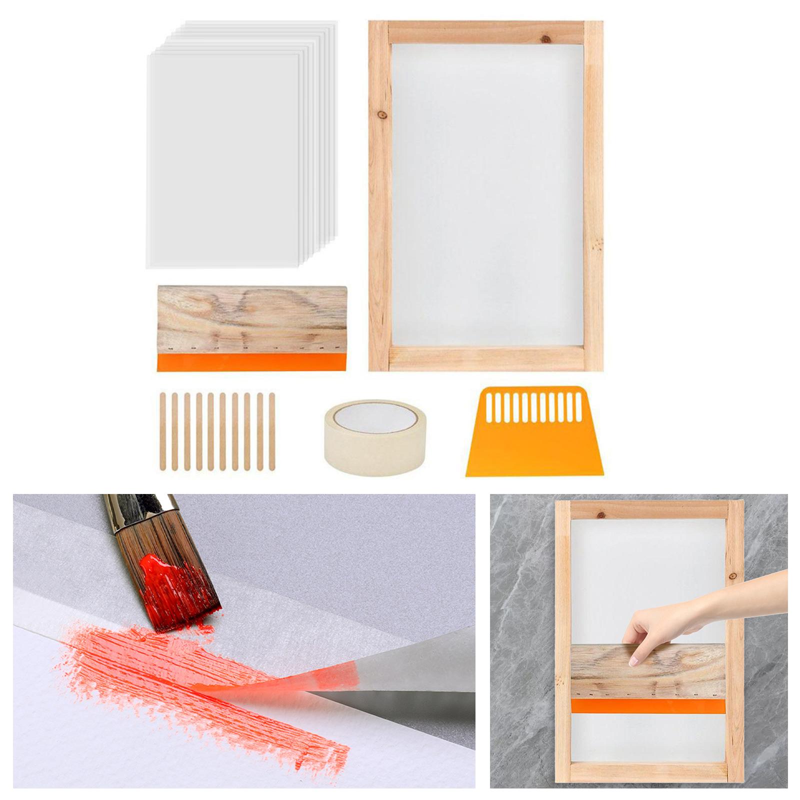 24Pcs Screen Printing Starter  - Screen Printing Frame Mesh ulasan dan harga